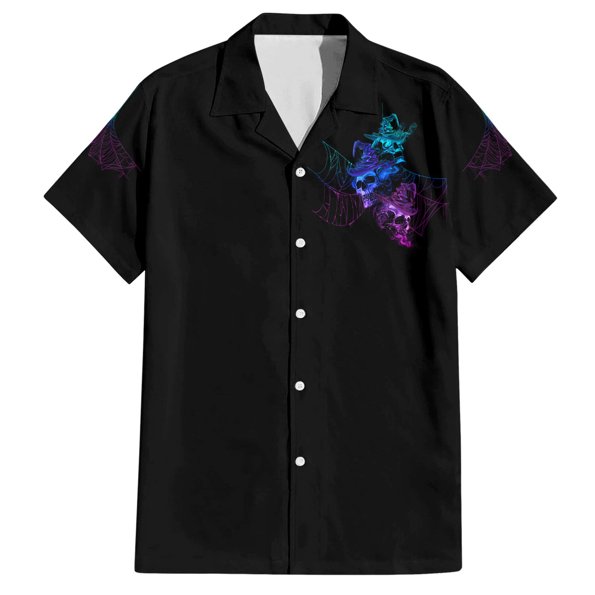The Good Girl In Me Got Tired Skull Witch Halloween Family Matching Short Sleeve Bodycon Dress and Hawaiian Shirt - Wonder Print Shop