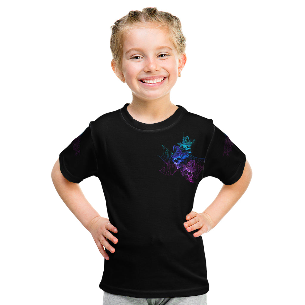 The Good Girl In Me Got Tired Skull Witch Halloween Kid T Shirt - Wonder Print Shop
