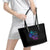 The Good Girl In Me Got Tired Skull Witch Halloween Leather Tote Bag - Wonder Print Shop