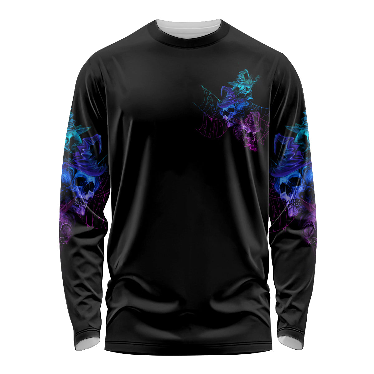 The Good Girl In Me Got Tired Skull Witch Halloween Long Sleeve Shirt - Wonder Print Shop