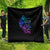 The Good Girl In Me Got Tired Skull Witch Halloween Quilt - Wonder Print Shop