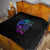 The Good Girl In Me Got Tired Skull Witch Halloween Quilt - Wonder Print Shop