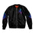 The Good Girl In Me Got Tired Skull Witch Halloween Sleeve Zip Bomber Jacket - Wonder Print Shop