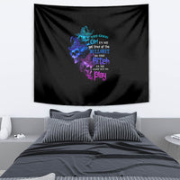 The Good Girl In Me Got Tired Skull Witch Halloween Tapestry - Wonder Print Shop