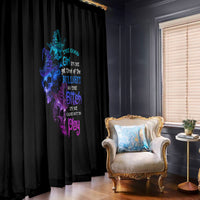 The Good Girl In Me Got Tired Skull Witch Halloween Window Curtain - Wonder Print Shop