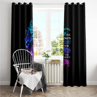 The Good Girl In Me Got Tired Skull Witch Halloween Window Curtain - Wonder Print Shop