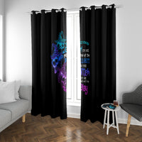 The Good Girl In Me Got Tired Skull Witch Halloween Window Curtain - Wonder Print Shop