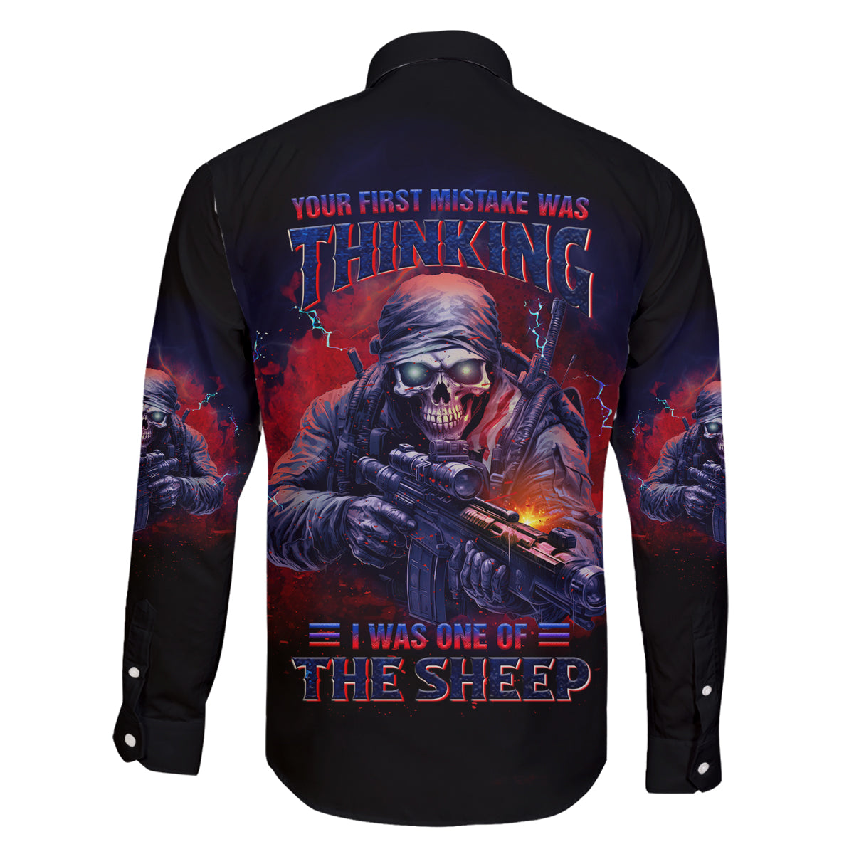 Your First Mistake Was Thinking Family Matching Long Sleeve Bodycon Dress and Hawaiian Shirt - Wonder Print Shop