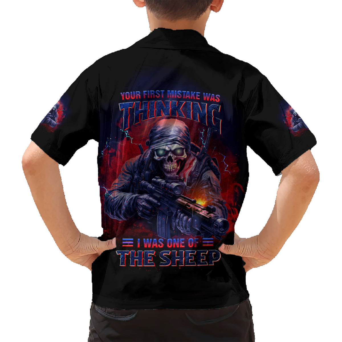 Your First Mistake Was Thinking Kid Hawaiian Shirt - Wonder Print Shop