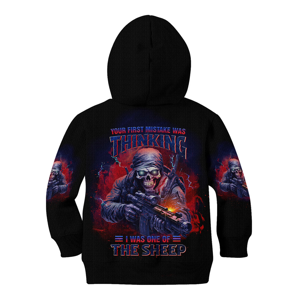 Your First Mistake Was Thinking Kid Hoodie - Wonder Print Shop