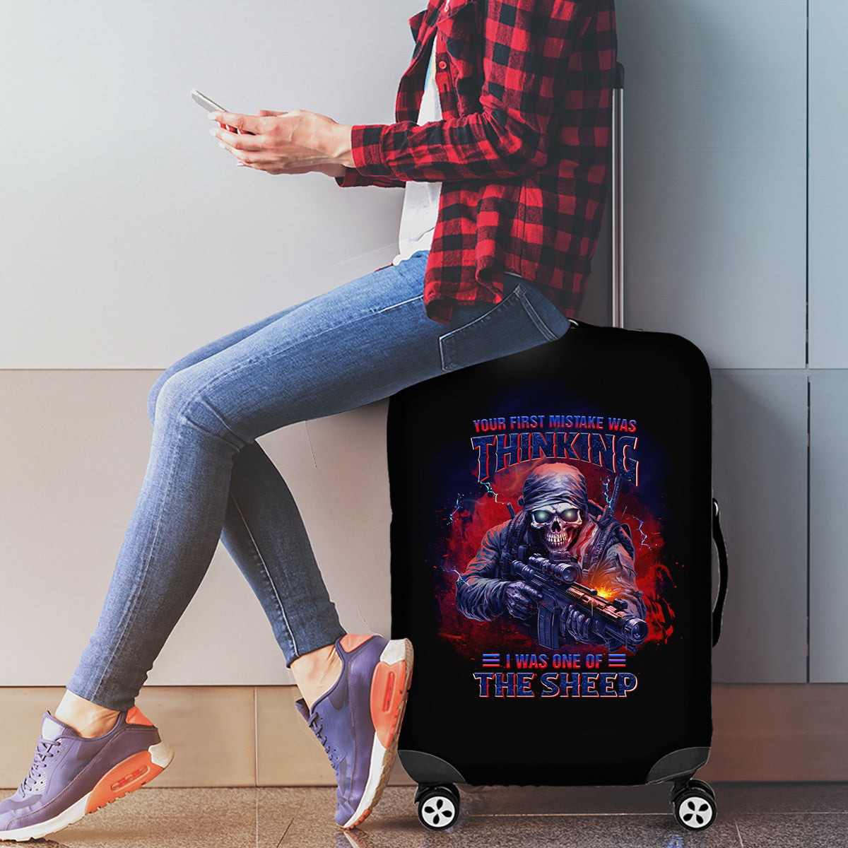 Your First Mistake Was Thinking Luggage Cover - Wonder Print Shop