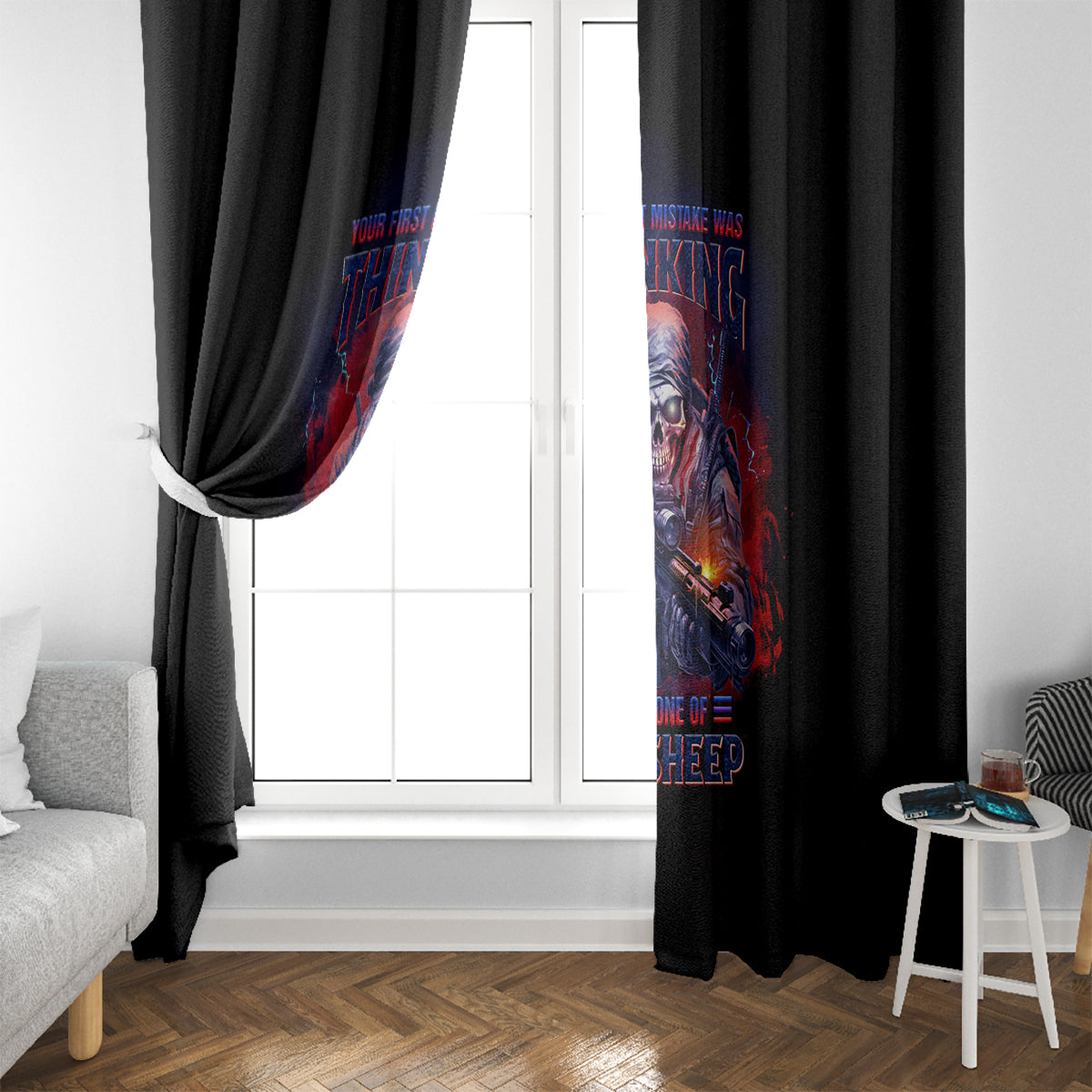 Your First Mistake Was Thinking Window Curtain - Wonder Print Shop