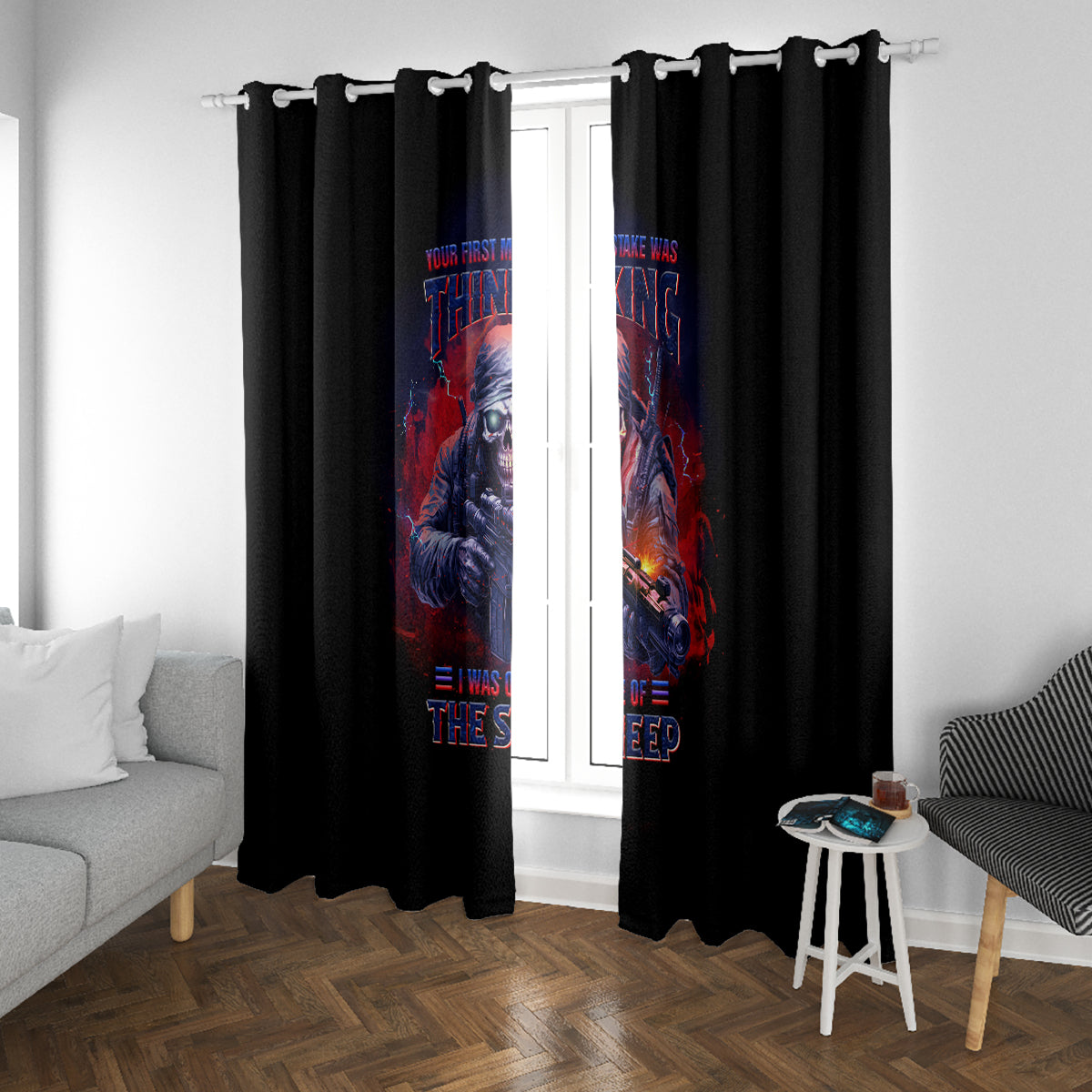 Your First Mistake Was Thinking Window Curtain - Wonder Print Shop