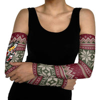 Skeleton Candy Cane Christmas Arm Sleeves Xmas Holiday Patterns - Wonder Print Shop
