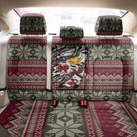 Skeleton Candy Cane Christmas Back Car Seat Cover Xmas Holiday Patterns - Wonder Print Shop