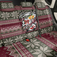 Skeleton Candy Cane Christmas Back Car Seat Cover Xmas Holiday Patterns - Wonder Print Shop