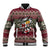 Skeleton Candy Cane Christmas Baseball Jacket Xmas Holiday Patterns - Wonder Print Shop