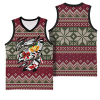 Skeleton Candy Cane Christmas Basketball Jersey Xmas Holiday Patterns - Wonder Print Shop