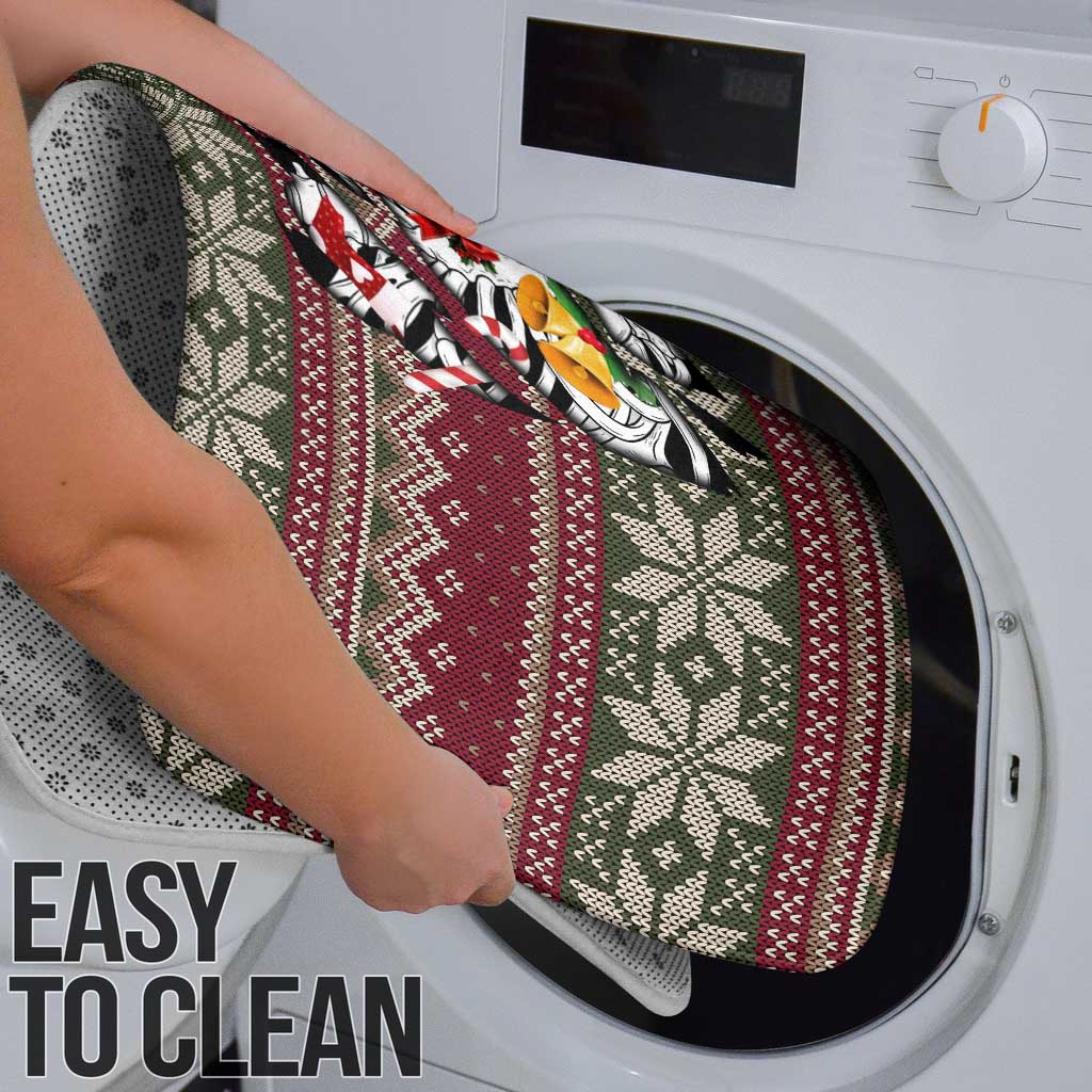 Skeleton Candy Cane Christmas Bathroom Set Xmas Holiday Patterns - Wonder Print Shop