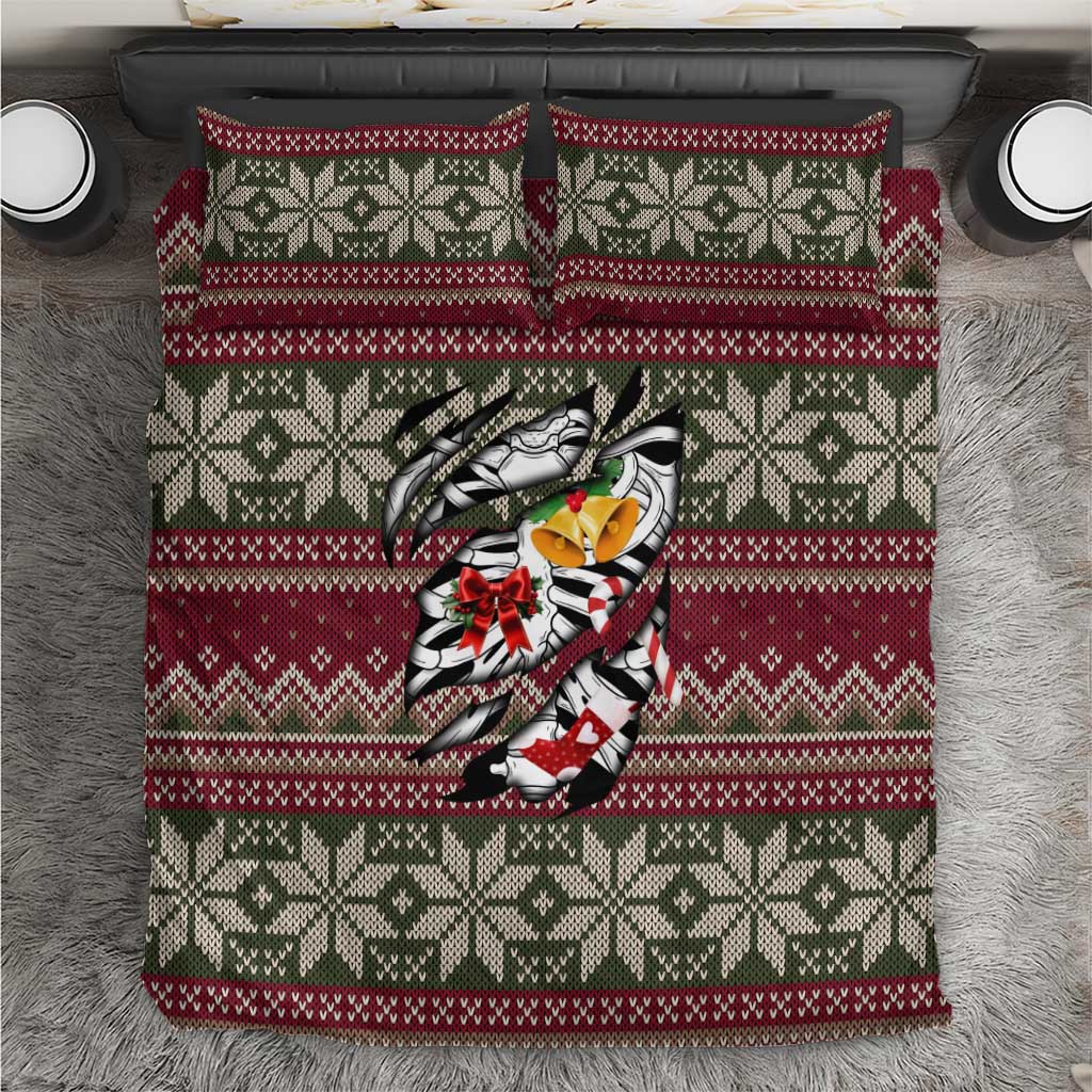 Skeleton Candy Cane Christmas Bedding Set Xmas Holiday Patterns - Wonder Print Shop