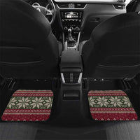 Skeleton Candy Cane Christmas Car Mats Xmas Holiday Patterns - Wonder Print Shop