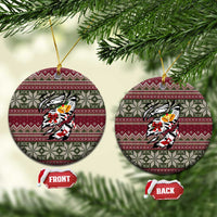 Skeleton Candy Cane Christmas Ceramic Ornament Xmas Holiday Patterns - Wonder Print Shop