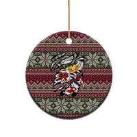 Skeleton Candy Cane Christmas Ceramic Ornament Xmas Holiday Patterns - Wonder Print Shop