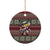 Skeleton Candy Cane Christmas Ceramic Ornament Xmas Holiday Patterns - Wonder Print Shop