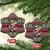 Skeleton Candy Cane Christmas Ceramic Ornament Xmas Holiday Patterns - Wonder Print Shop
