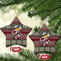 Skeleton Candy Cane Christmas Ceramic Ornament Xmas Holiday Patterns - Wonder Print Shop