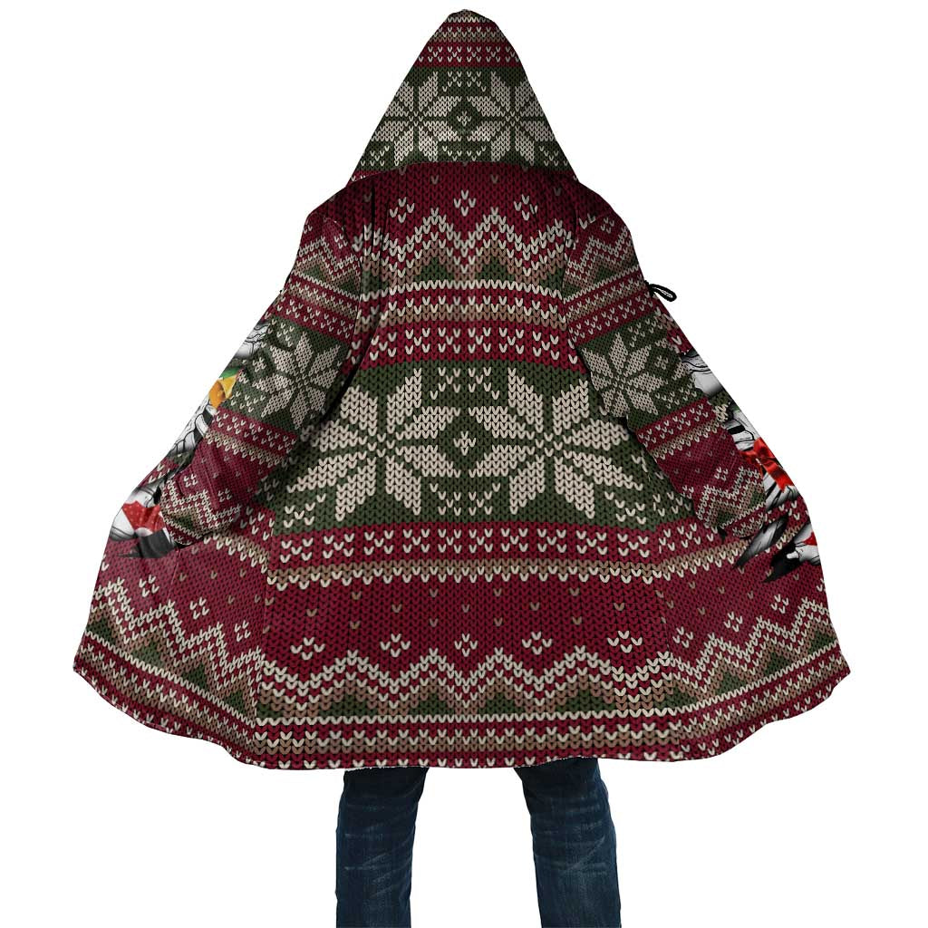 Skeleton Candy Cane Christmas Cloak Xmas Holiday Patterns - Wonder Print Shop