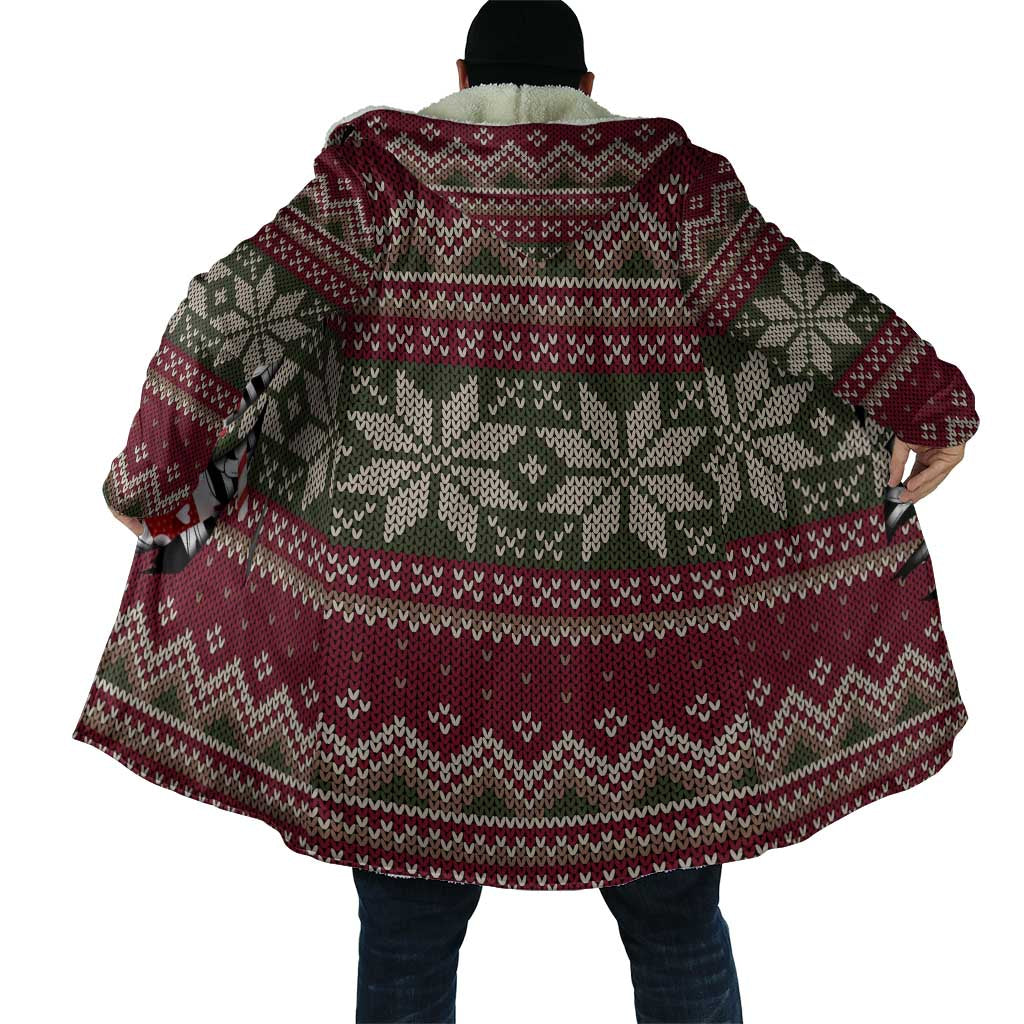 Skeleton Candy Cane Christmas Cloak Xmas Holiday Patterns - Wonder Print Shop