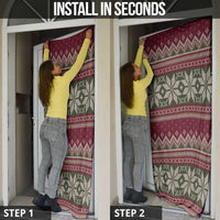 Skeleton Candy Cane Christmas Door Cover Xmas Holiday Patterns - Wonder Print Shop