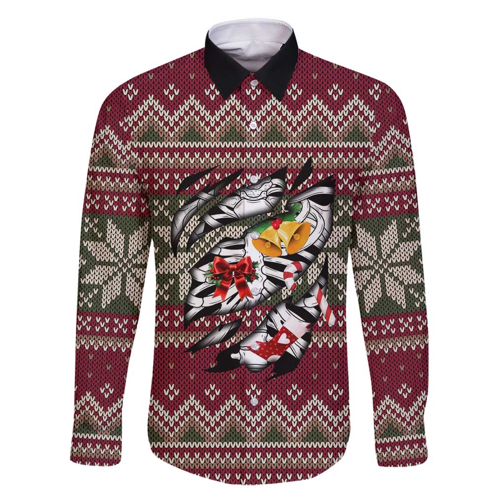 Skeleton Candy Cane Christmas Family Matching Puletasi and Hawaiian Shirt Xmas Holiday Patterns - Wonder Print Shop