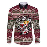 Skeleton Candy Cane Christmas Family Matching Puletasi and Hawaiian Shirt Xmas Holiday Patterns - Wonder Print Shop