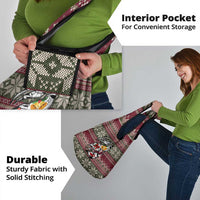 Skeleton Candy Cane Christmas Grocery Bag Xmas Holiday Patterns - Wonder Print Shop