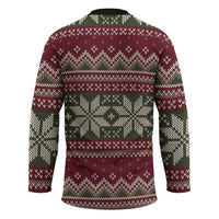 Skeleton Candy Cane Christmas Hockey Jersey Xmas Holiday Patterns - Wonder Print Shop