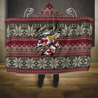 Skeleton Candy Cane Christmas Hooded Blanket Xmas Holiday Patterns - Wonder Print Shop