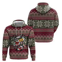 Skeleton Candy Cane Christmas Hoodie Xmas Holiday Patterns - Wonder Print Shop