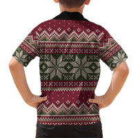 Skeleton Candy Cane Christmas Kid Hawaiian Shirt Xmas Holiday Patterns - Wonder Print Shop