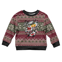 Skeleton Candy Cane Christmas Kid Ugly Christmas Sweater Xmas Holiday Patterns - Wonder Print Shop