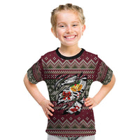 Skeleton Candy Cane Christmas Kid T Shirt Xmas Holiday Patterns - Wonder Print Shop