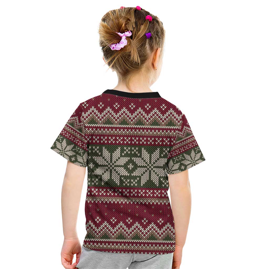 Skeleton Candy Cane Christmas Kid T Shirt Xmas Holiday Patterns - Wonder Print Shop