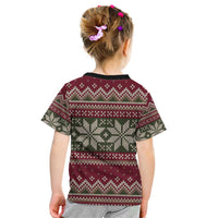Skeleton Candy Cane Christmas Kid T Shirt Xmas Holiday Patterns - Wonder Print Shop