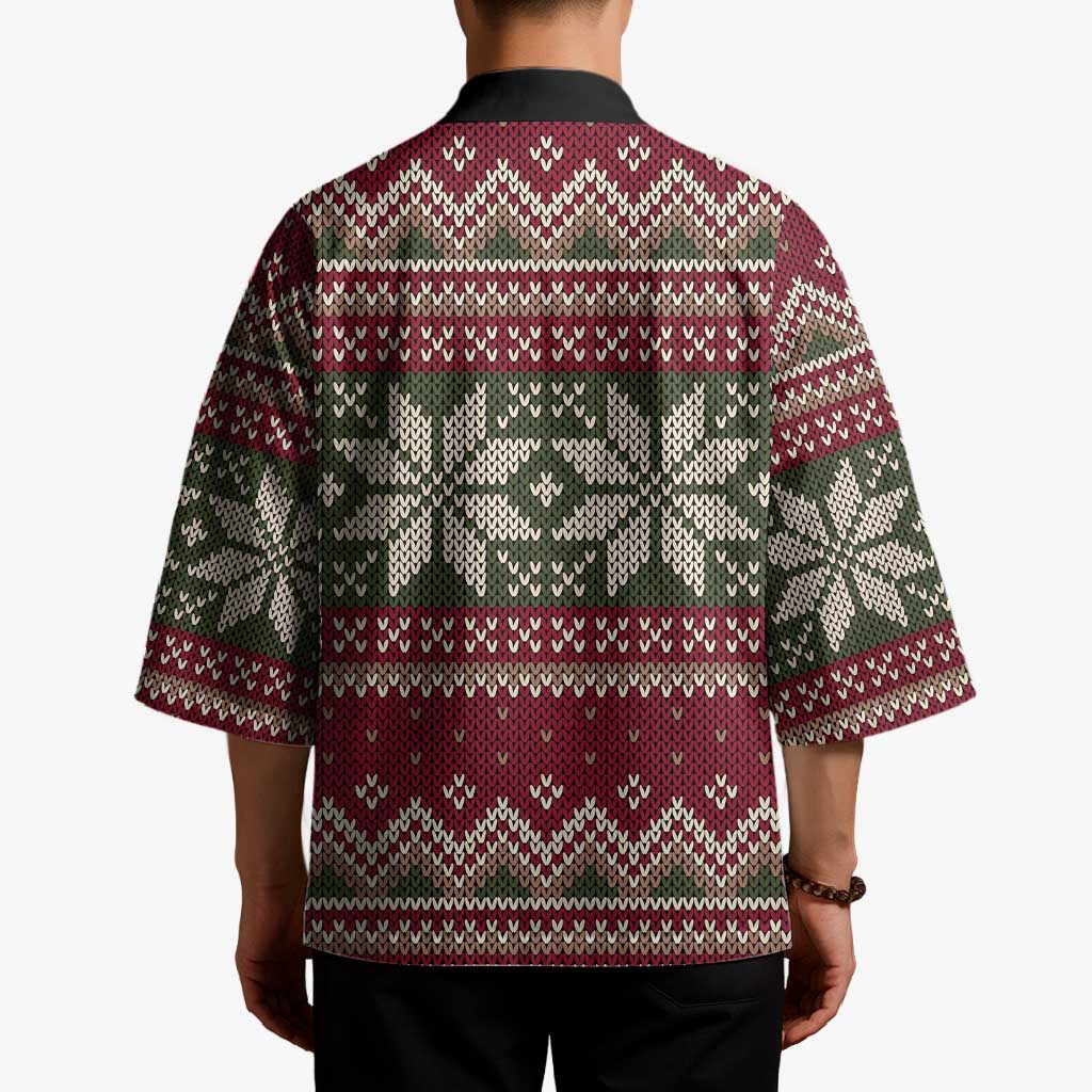 Skeleton Candy Cane Christmas Kimono Xmas Holiday Patterns - Wonder Print Shop