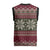 Skeleton Candy Cane Christmas Knitted V-Neck Vest Xmas Holiday Patterns - Wonder Print Shop