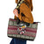 Skeleton Candy Cane Christmas Leather Tote Bag Xmas Holiday Patterns - Wonder Print Shop