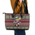 Skeleton Candy Cane Christmas Leather Tote Bag Xmas Holiday Patterns - Wonder Print Shop