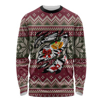 Skeleton Candy Cane Christmas Long Sleeve Shirt Xmas Holiday Patterns - Wonder Print Shop