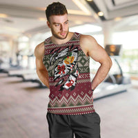 Skeleton Candy Cane Christmas Men Tank Top Xmas Holiday Patterns - Wonder Print Shop